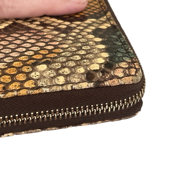 ❌SOLD❌ GUCCI Rare Multicolor Python GG Marmont Zip Wallet W/Box & Dust Bag - Picture 8 of 15